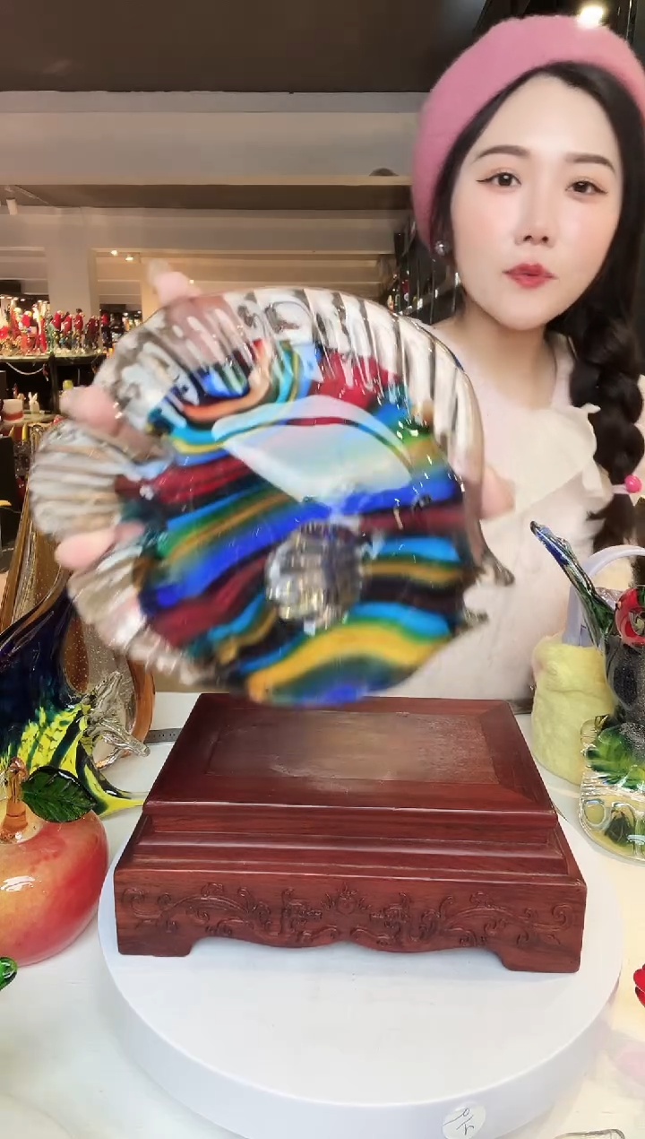 【闪购商品】茶盏琉璃摆件家居摆件