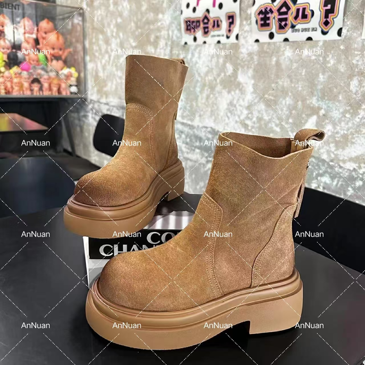 安暖家春季新款穿透气厚底带时尚韩版韩版女鞋XDXM375