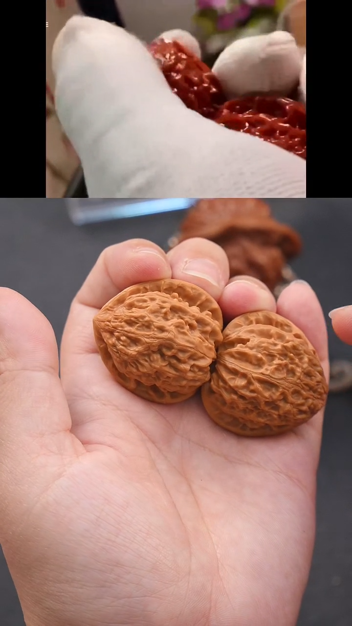 【闪购商品】文玩核桃吊坠33蜡皮金牛1号