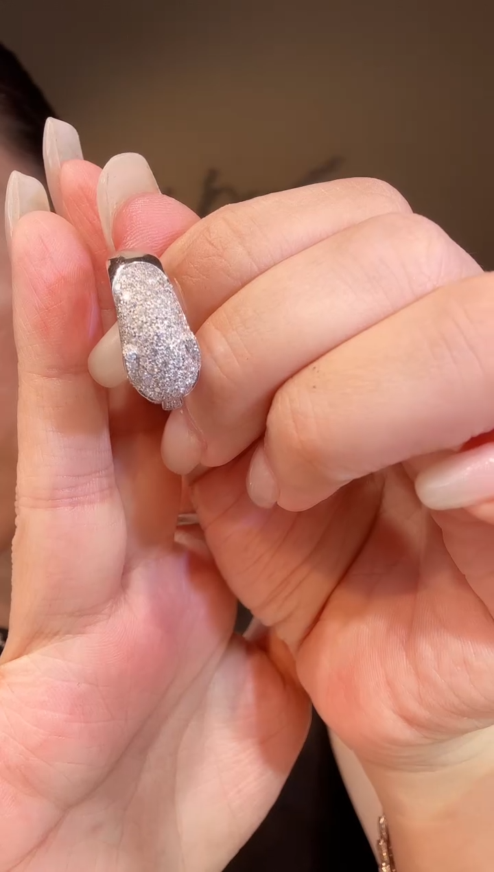 【闪购商品】钻石戒指18K金镶嵌豹子戒指