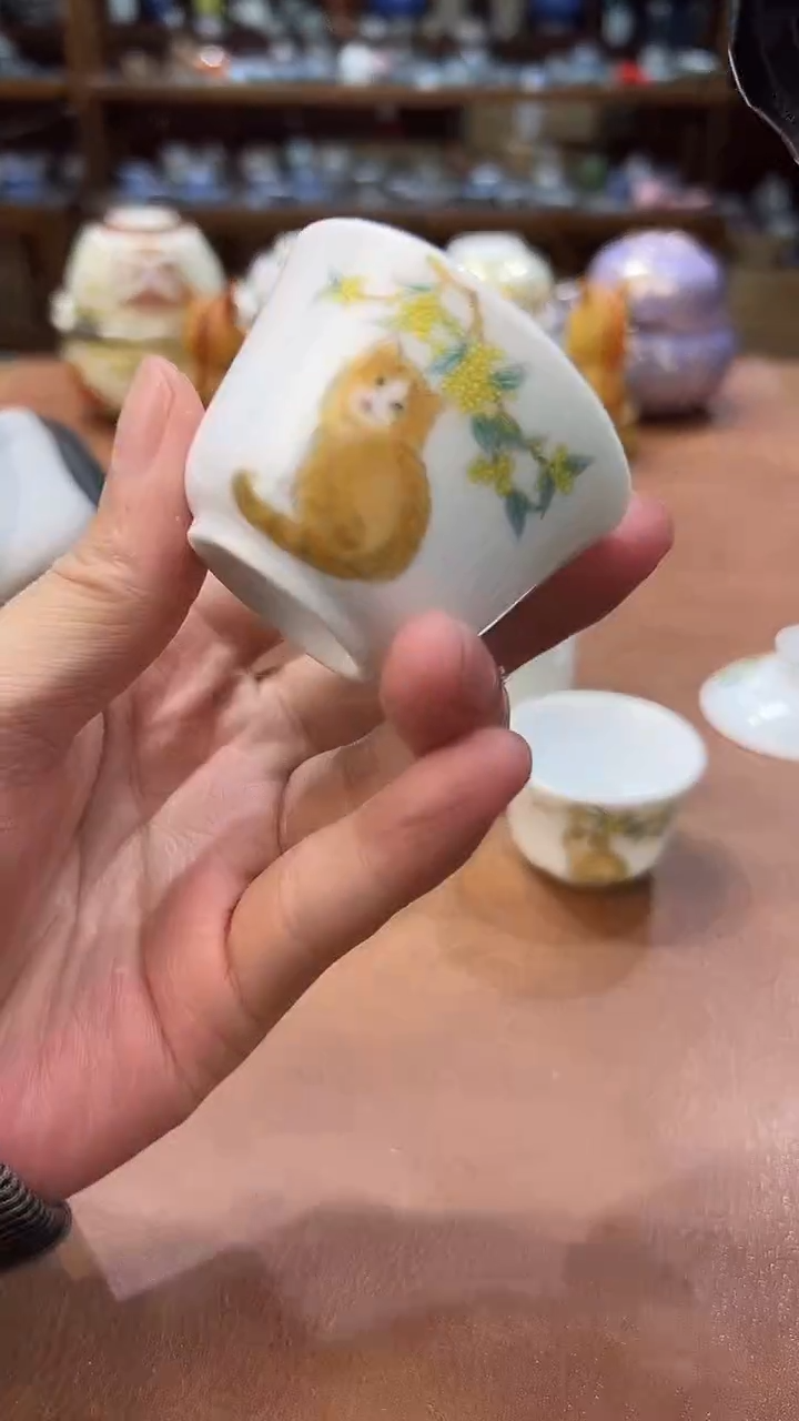 真的很便宜会开片的旅行茶具