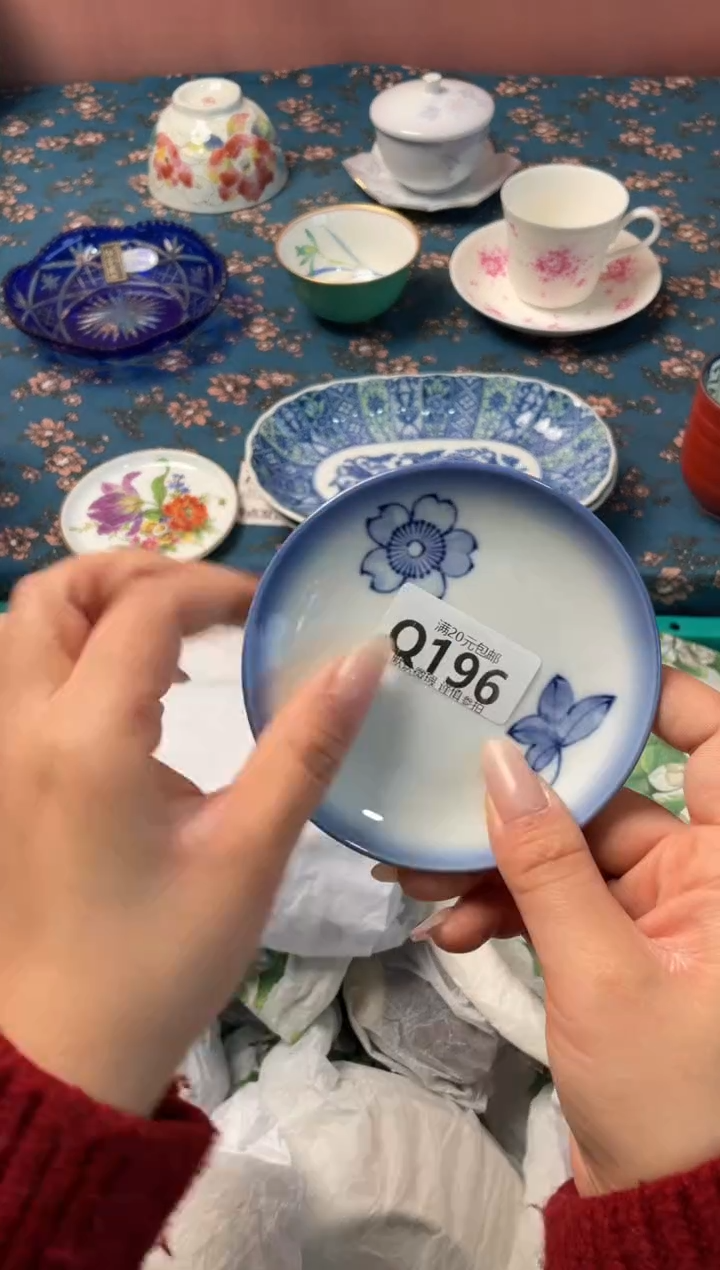 瓷片好*猫瓷器瓷器Q196