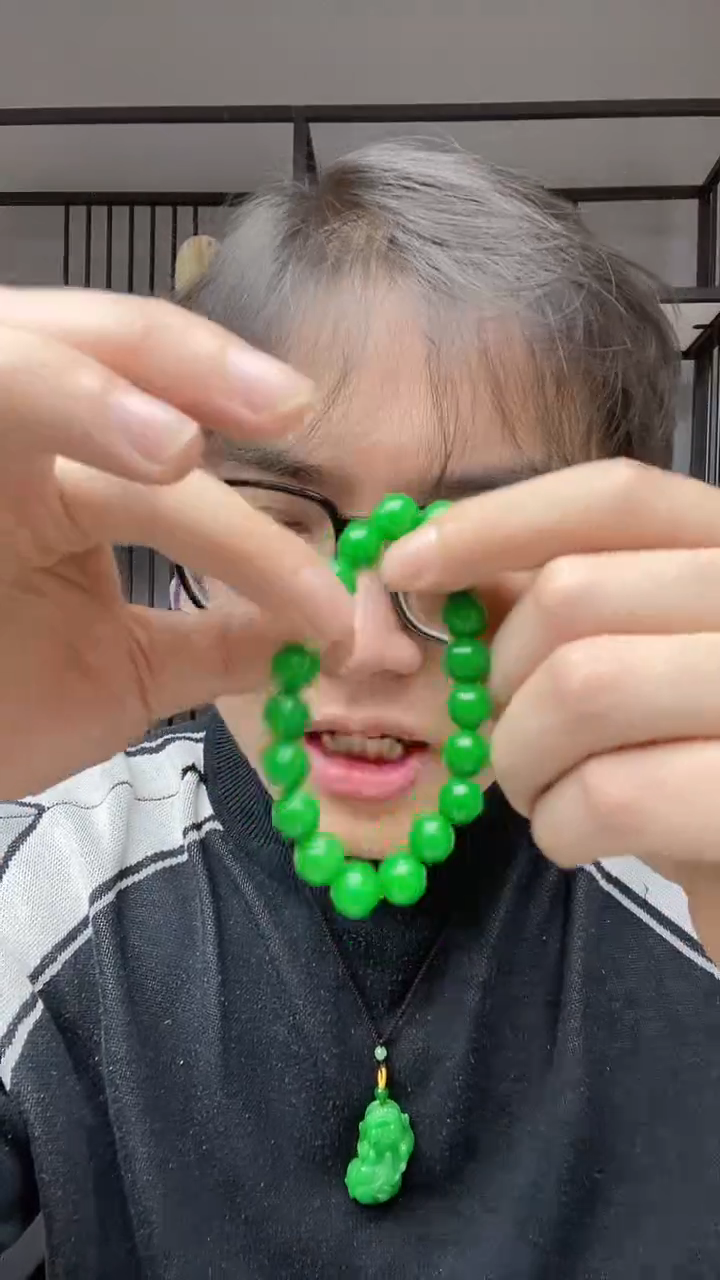 【闪购商品】翡翠颈饰合金芙蓉翠翡翠手链