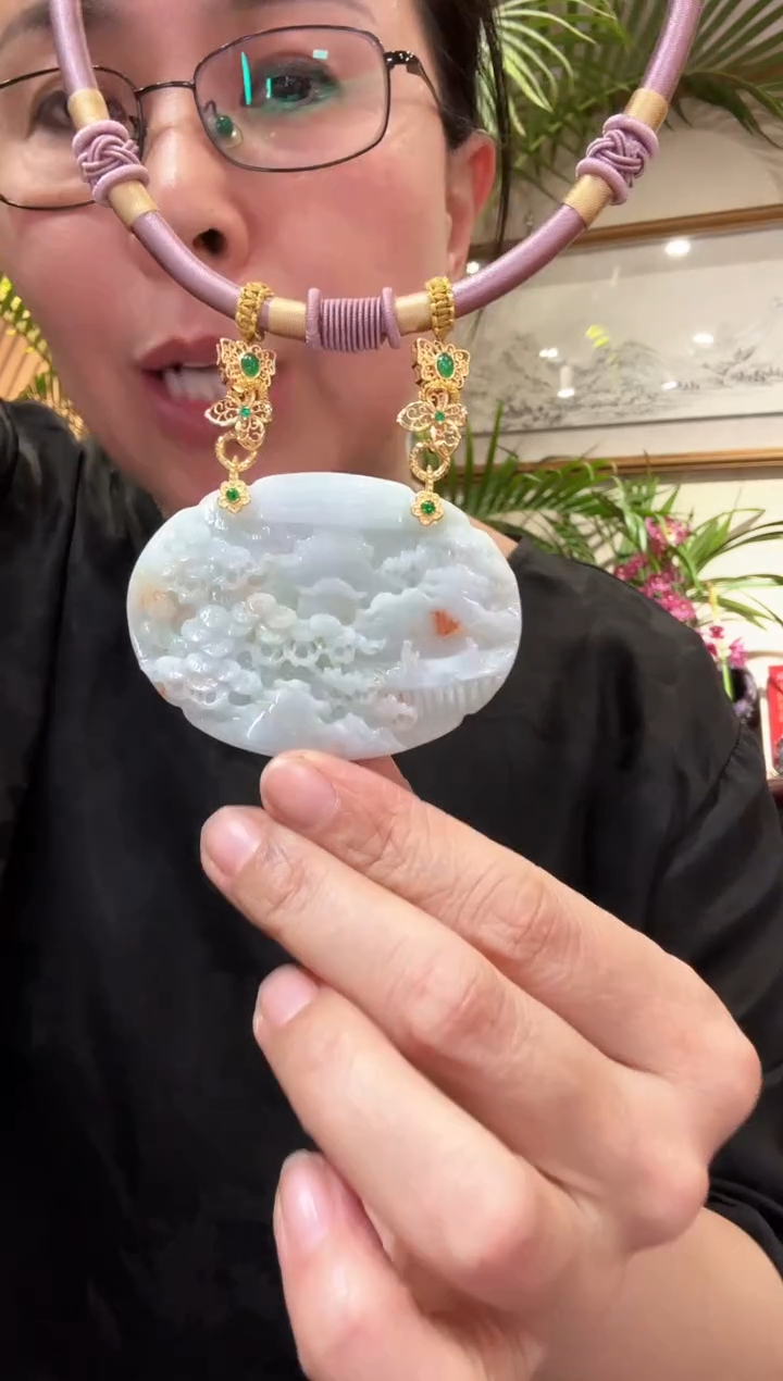 【闪购商品】翡翠颈饰未镶嵌国风