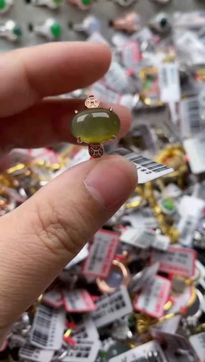 【闪购商品】翡翠戒指银S925镶嵌111111---8