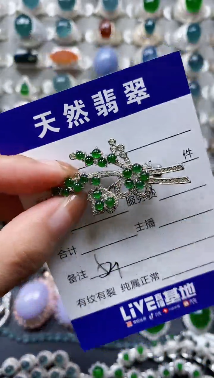 【闪购商品】翡翠颈饰银S925镶嵌0521