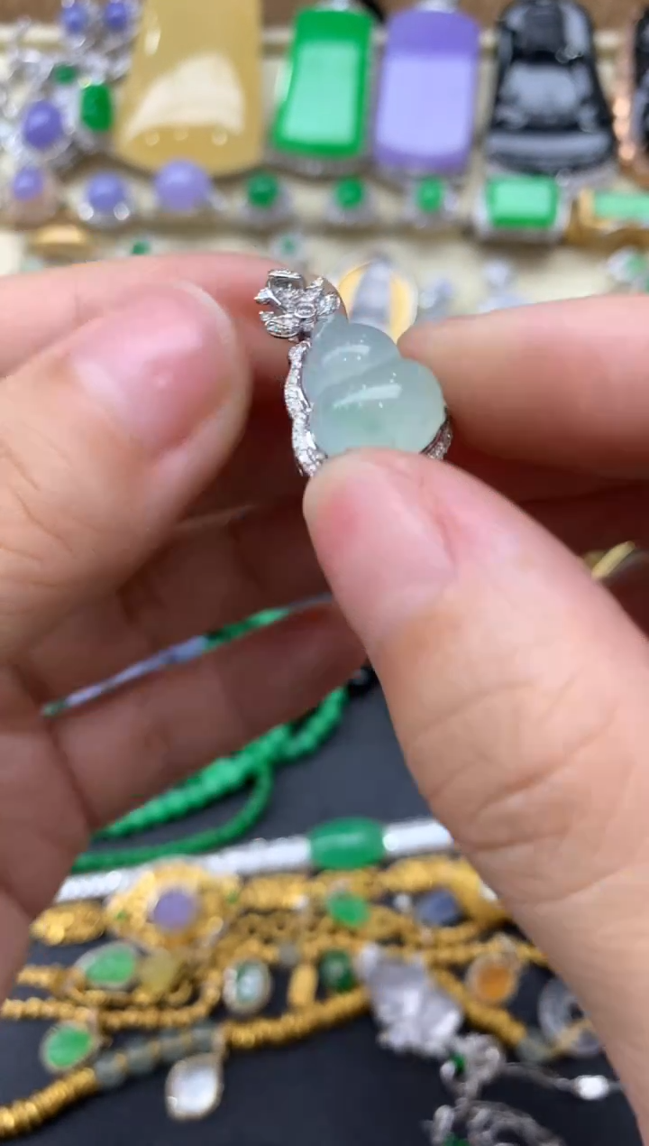 【闪购商品】翡翠颈饰18K金镶嵌310-中国好珍宝