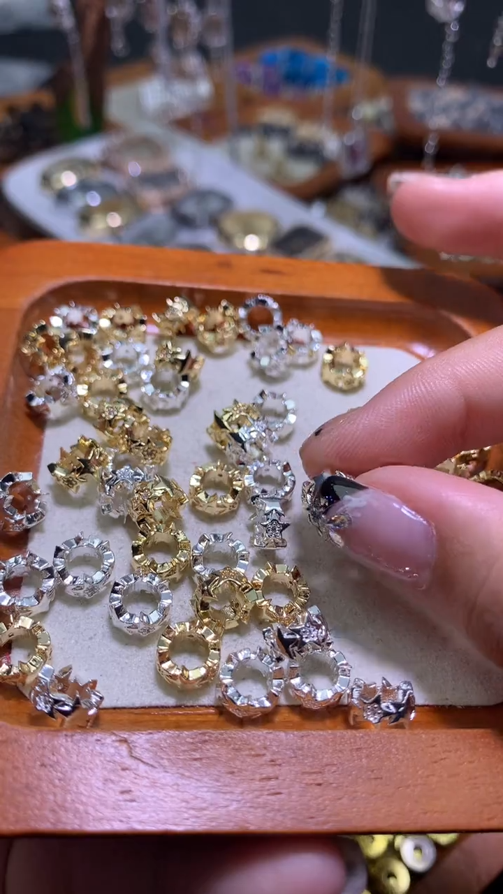 锆石合金星星隔珠6元3个 （下单备注颜色）