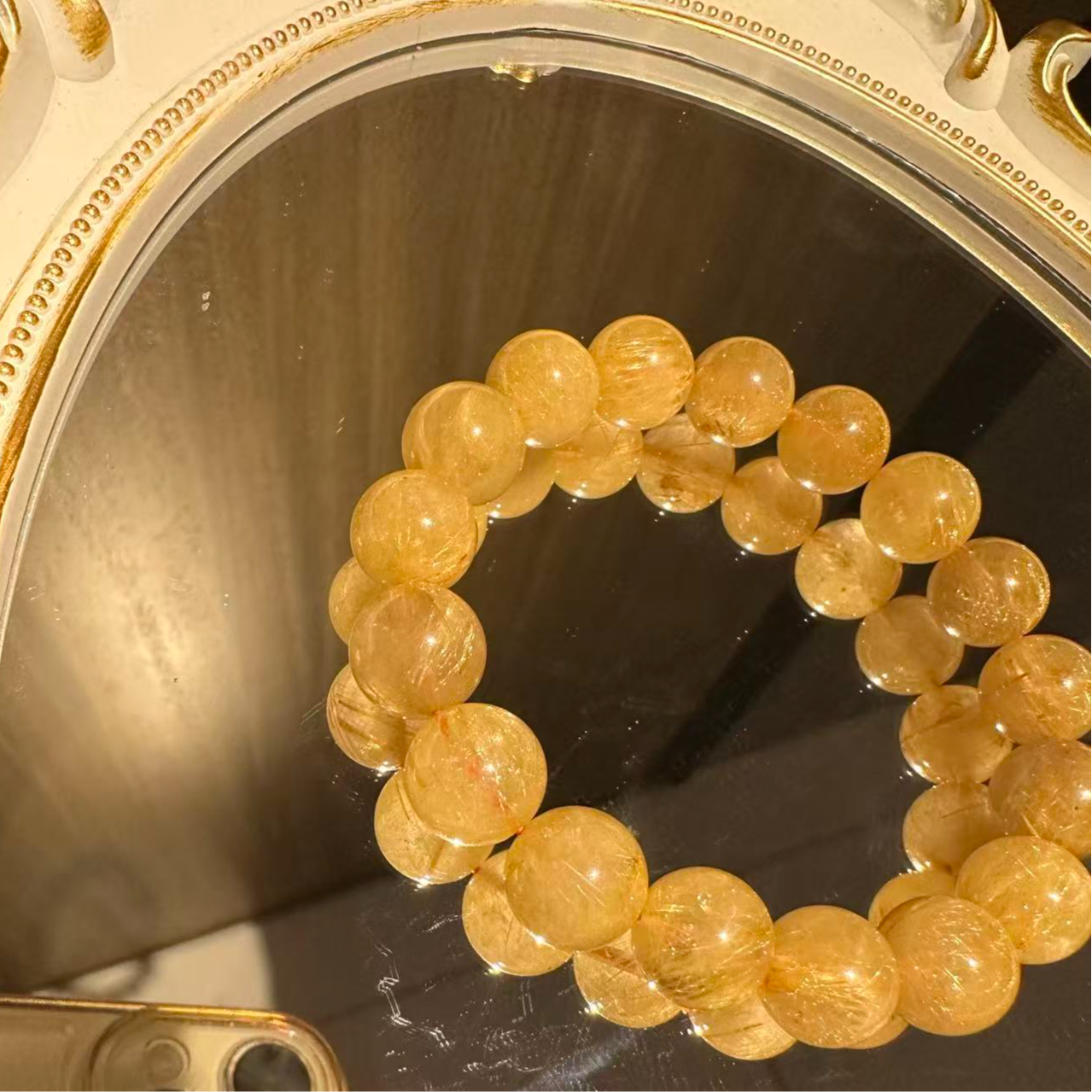 金发晶水晶氛围感手串多样性发其一