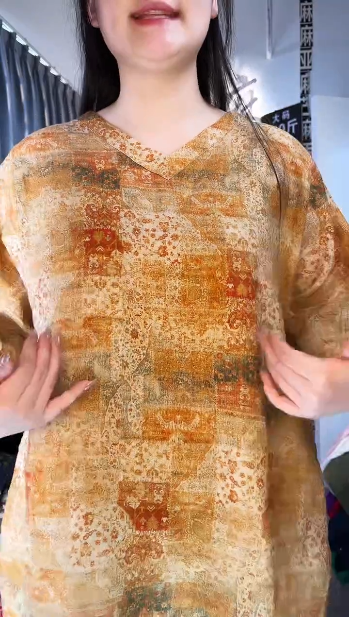 亚麻汉麻苎麻大码女装。