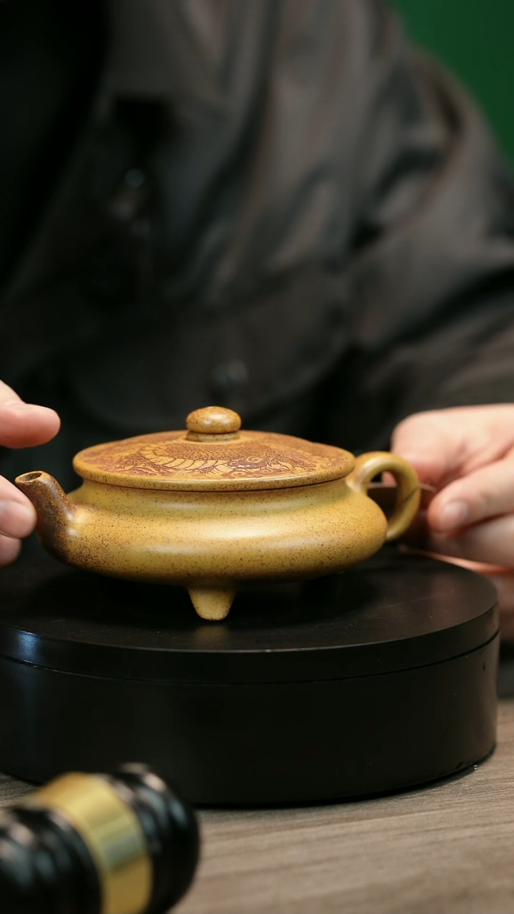 茶壶紫砂用****4H2134李小琴柴烧大明扁炉