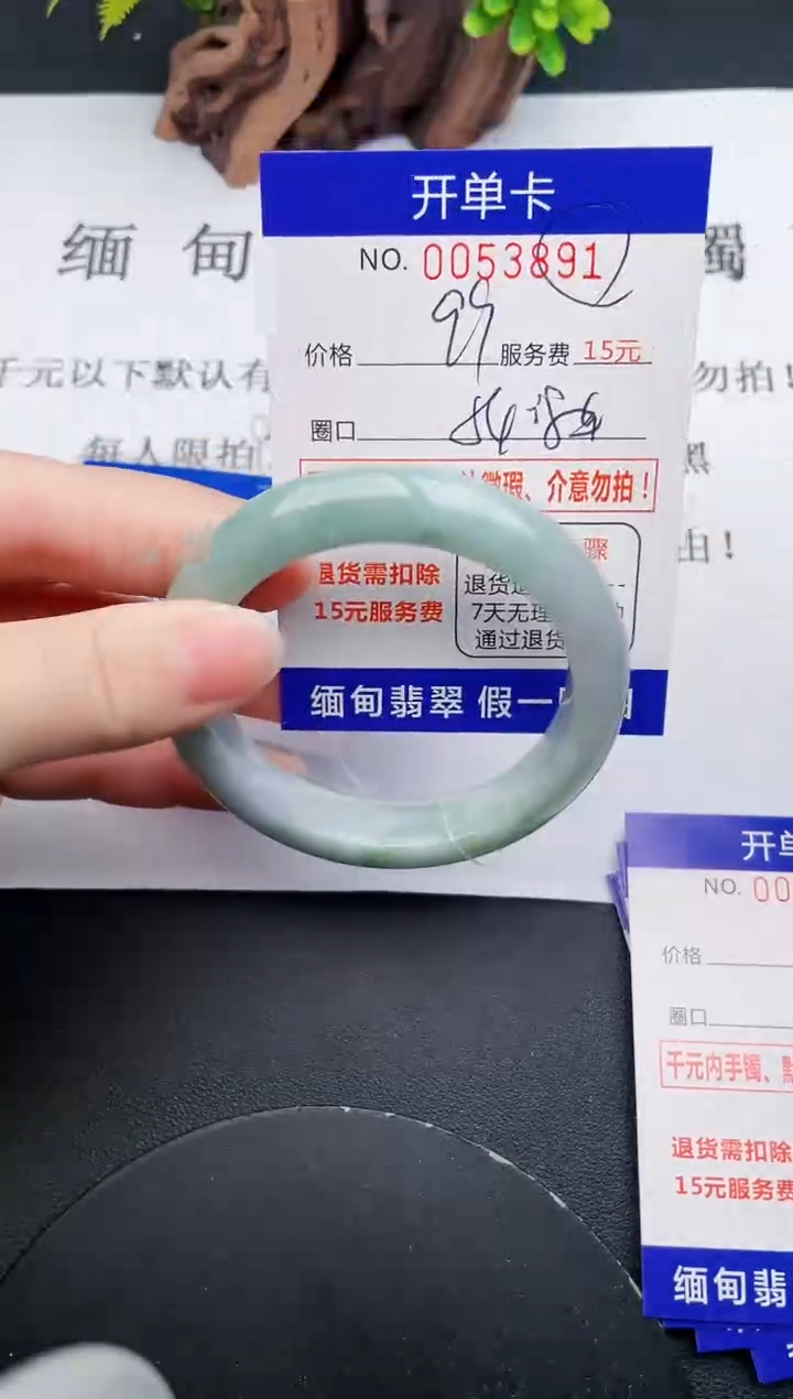 【闪购商品】翡翠手镯未镶嵌91天然翡翠A货