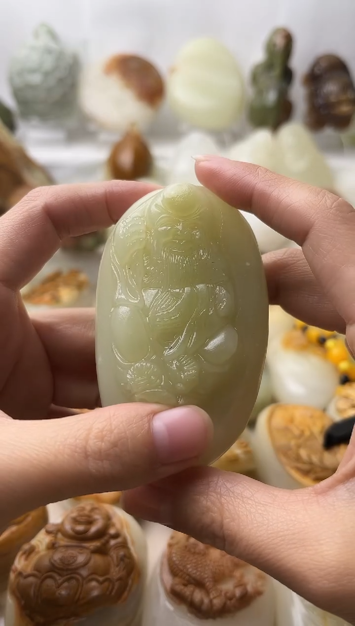 石材古青石棉纹正常不退换寿星