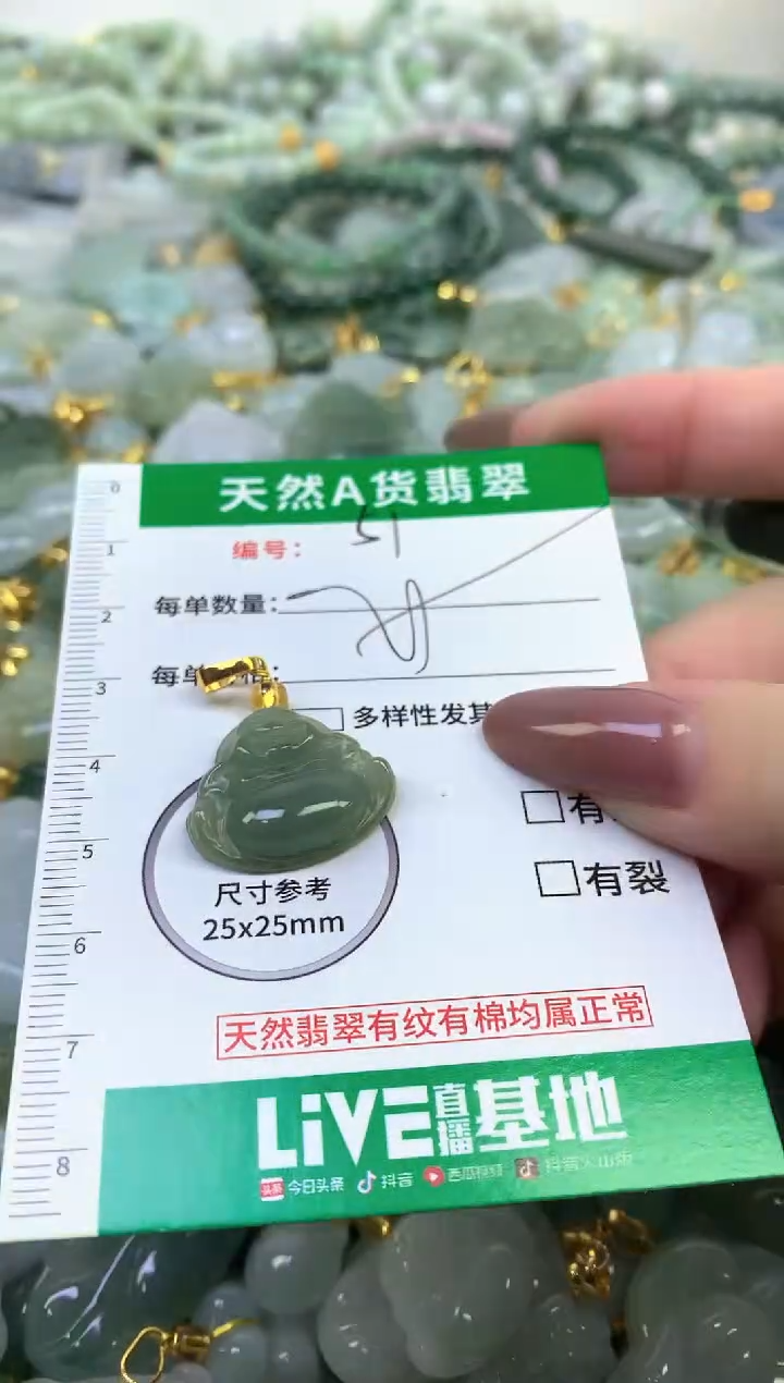 颈饰未镶嵌翡翠纯天然缅甸A货翡翠