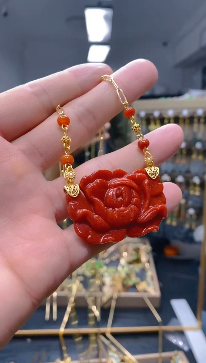 【闪购商品】翡翠耳饰合金49翡翠锁骨链