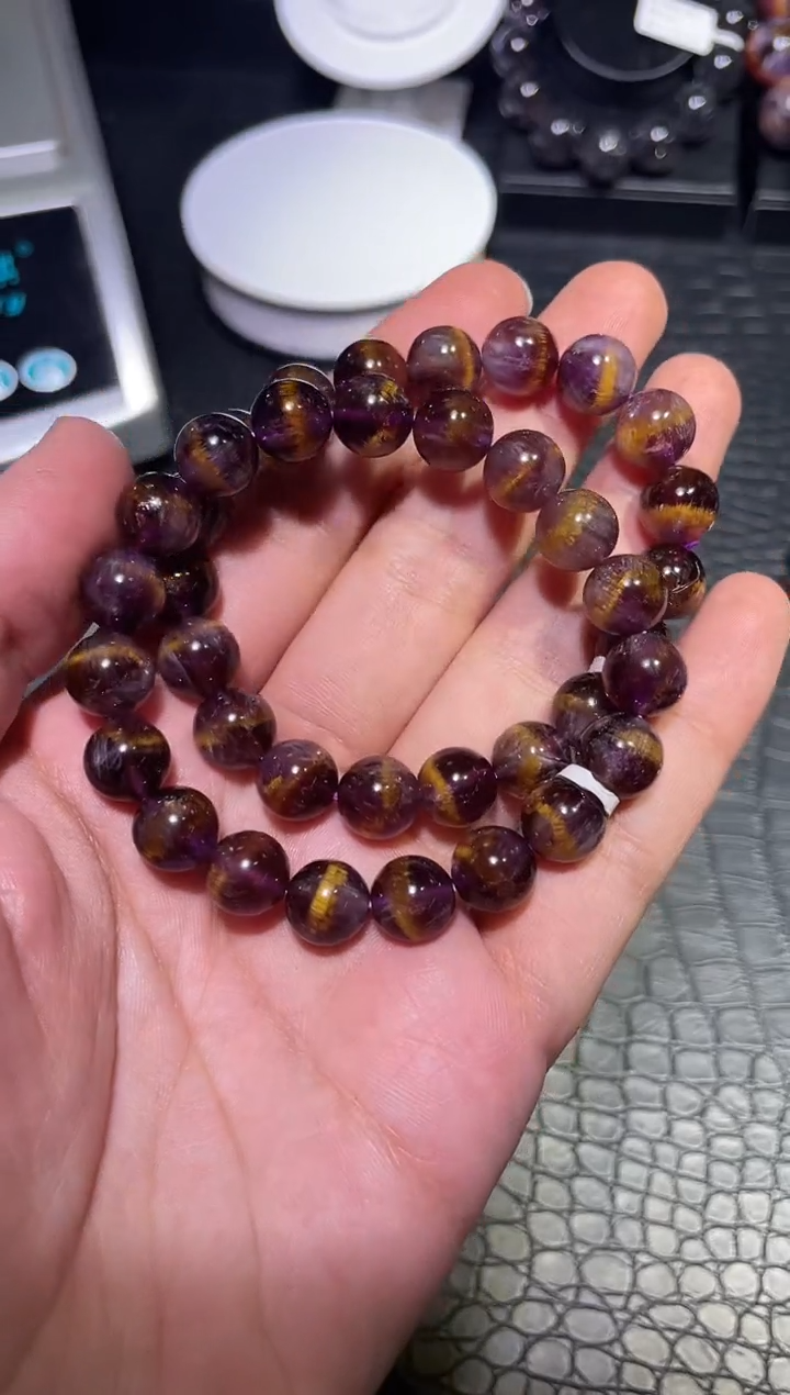 【闪购商品】水晶手链未镶嵌紫钛单圈A10（多样性发其一）