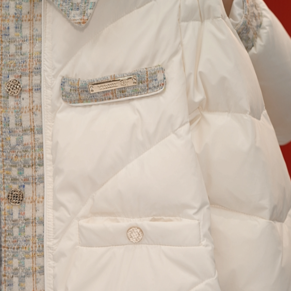 [甄选大朵鸭绒]25年冬暖绒彩格保暖热卖白鸭绒羽绒服ZF-R080