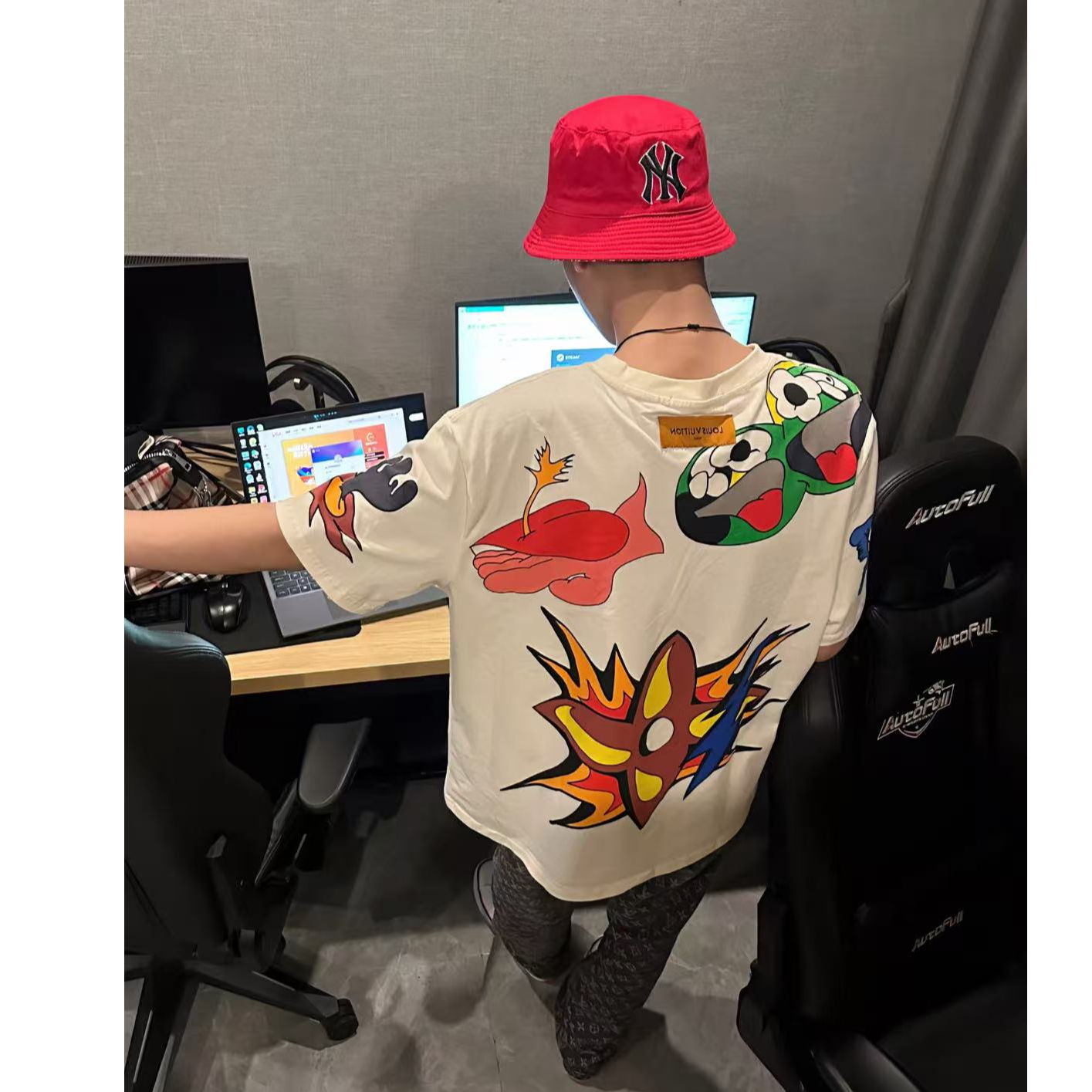 未使用 LouisVuitton/路易威登 双双臻选/tf00083/LV短袖/XS