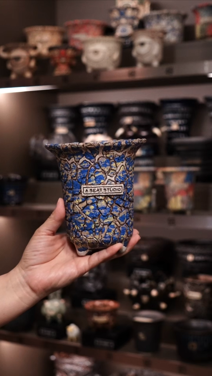 御**哥泰国进口手工花盆个性创意花盆