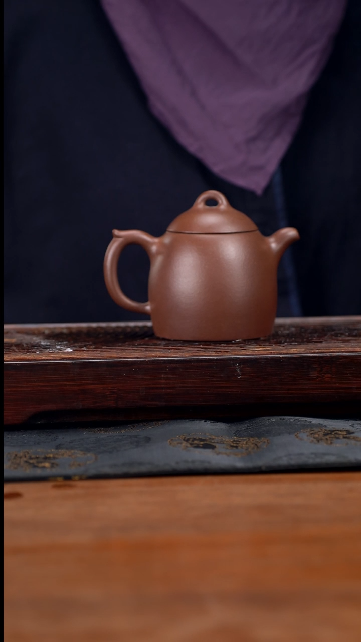 【闪购商品】紫砂茶壶cc黄龙山原矿紫泥秦权21