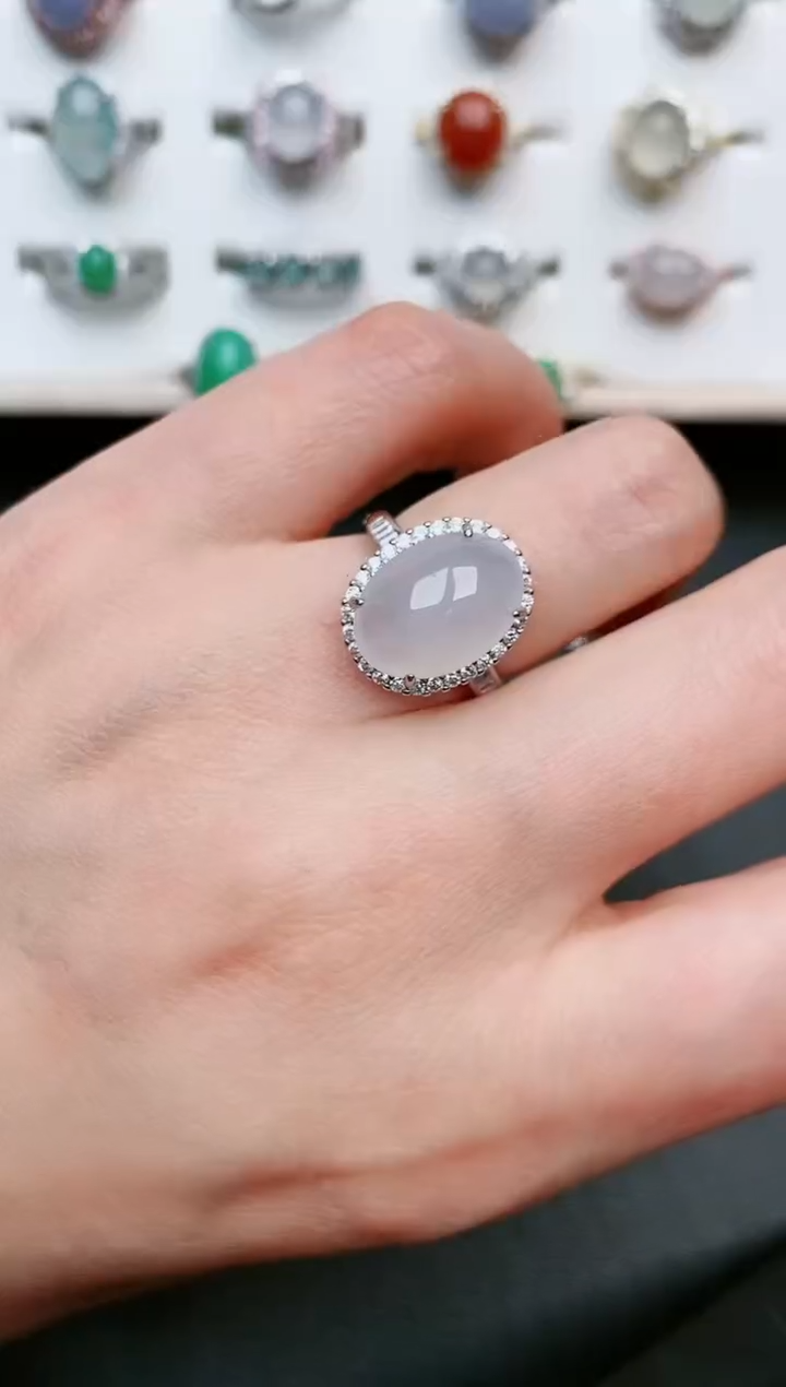 【闪购商品】翡翠戒指银S925镶嵌.....