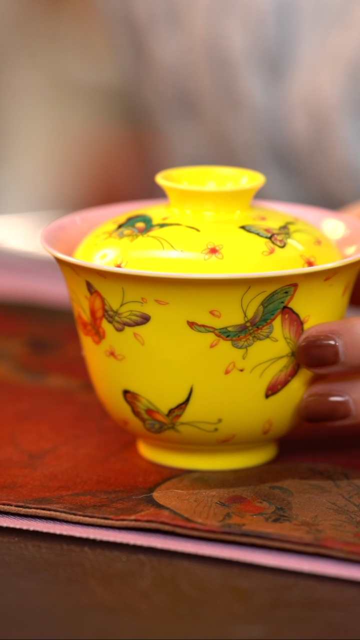 茶杯紫砂【宜景窑系列】盖碗