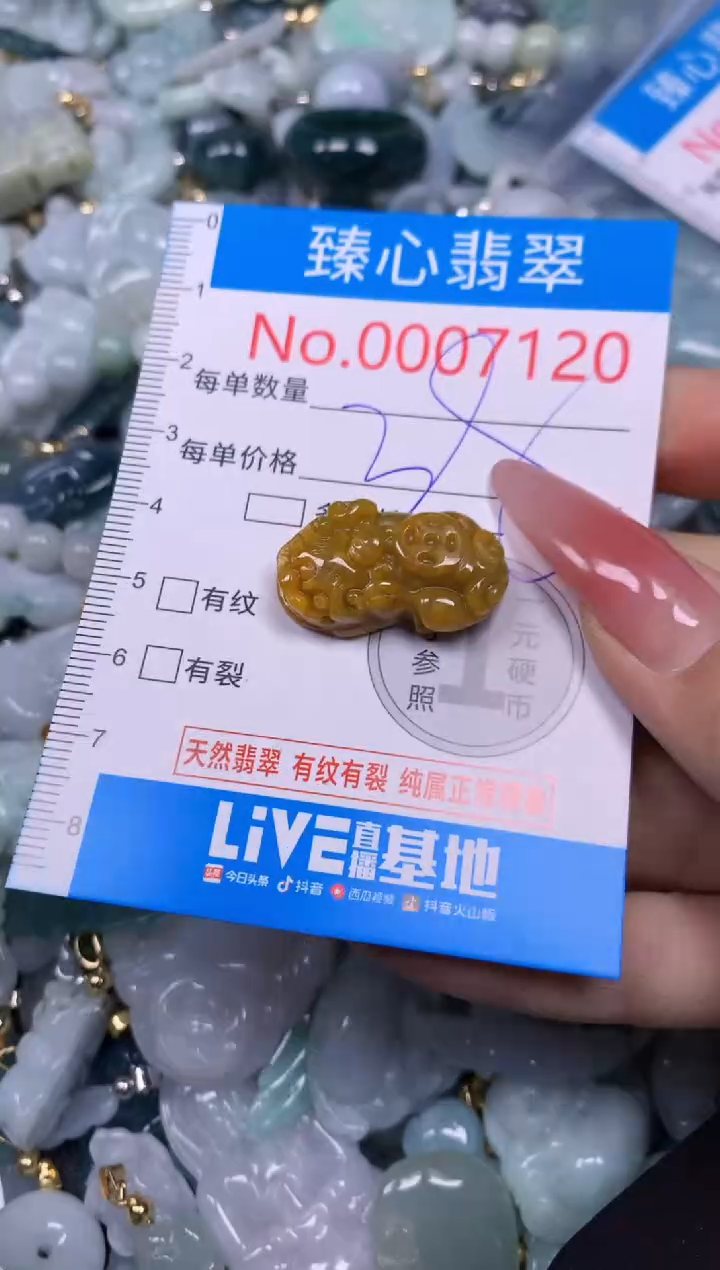 【闪购商品】翡翠颈饰未镶嵌含绳0007120