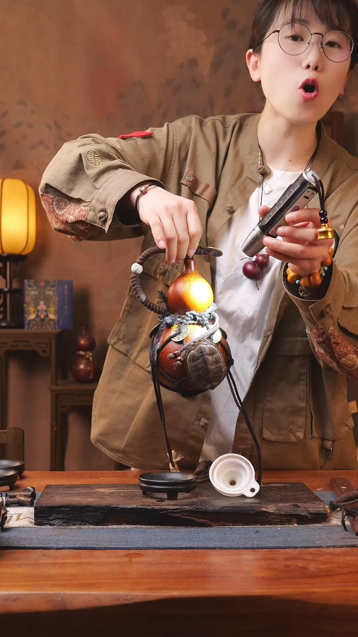 【闪购商品】154A号精品大漆葫芦防腐防渗装水茶酒