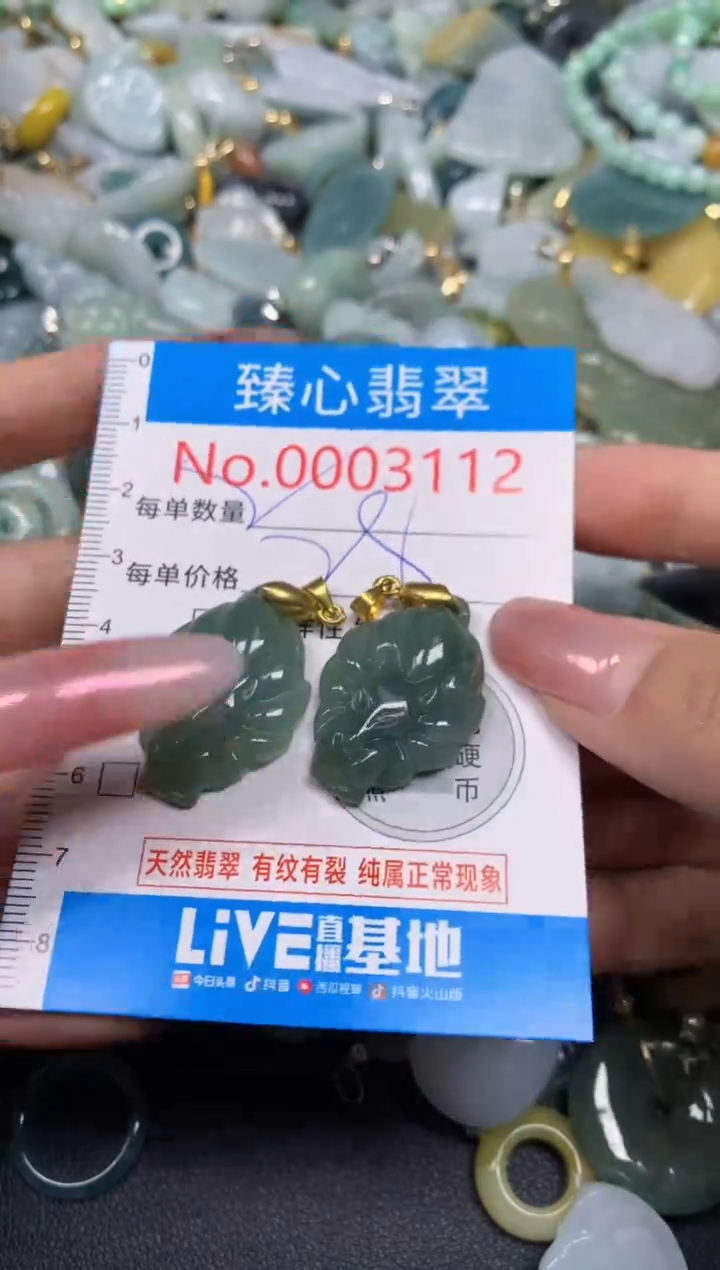 【闪购商品】翡翠颈饰未镶嵌含绳0003112