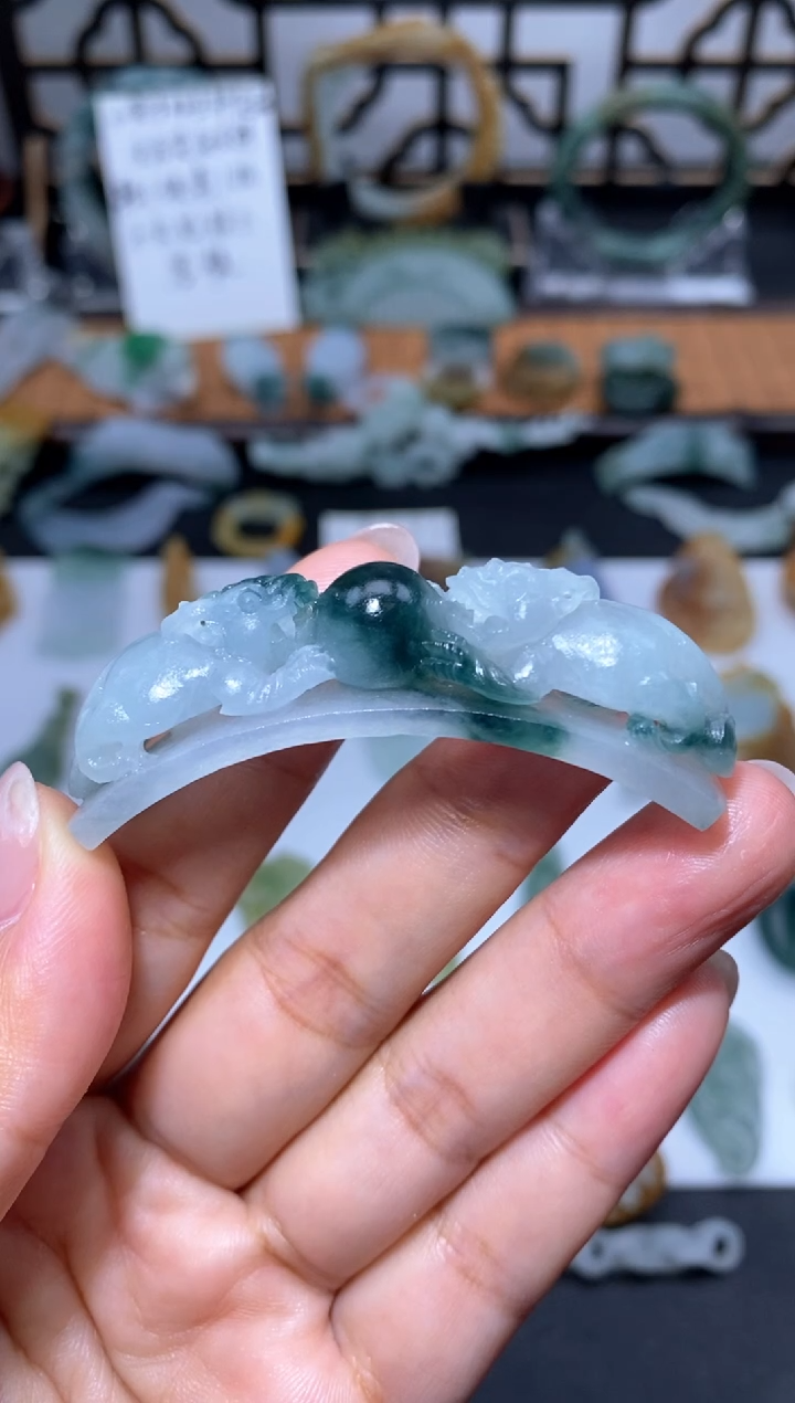 【闪购商品】定制翡翠未镶嵌手牌
