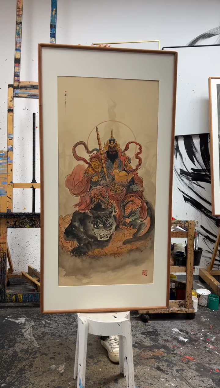 【闪购商品】丙烯画画江湖精装赵公明