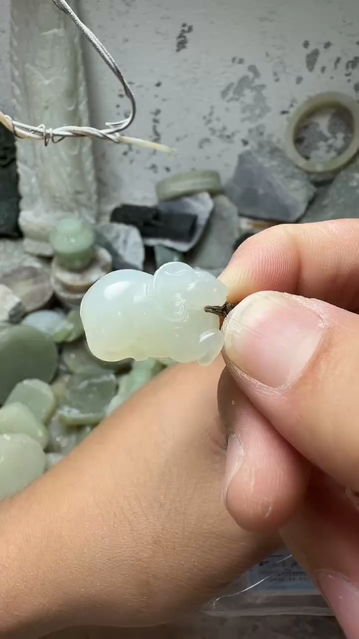 吊坠(不含链)未镶嵌和田玉羊