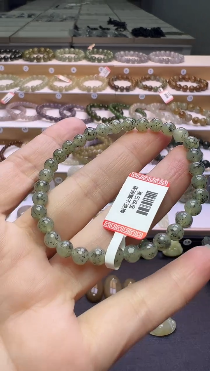 颈饰未镶嵌和田玉215号链接卡5mm