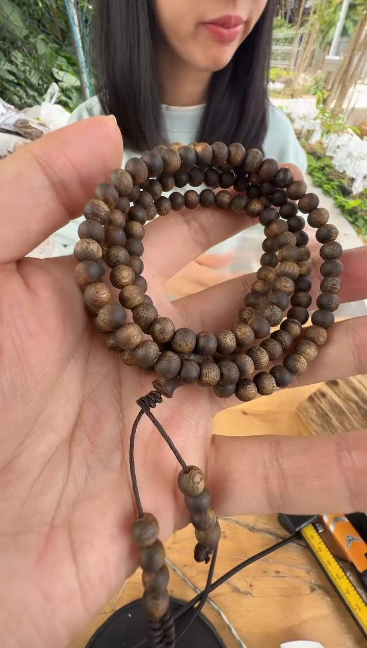 沉香沉香枕@***遂张勺子沉水05圆珠14+多圈多样性发一