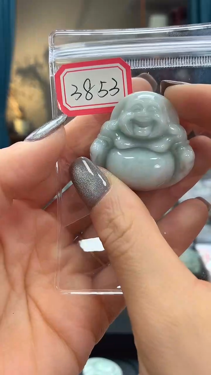 颈饰未镶嵌翡翠佛公3853