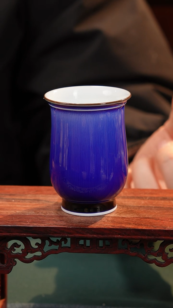 【闪购商品】摆件纯手工高温陶瓷〖郎蓝〗