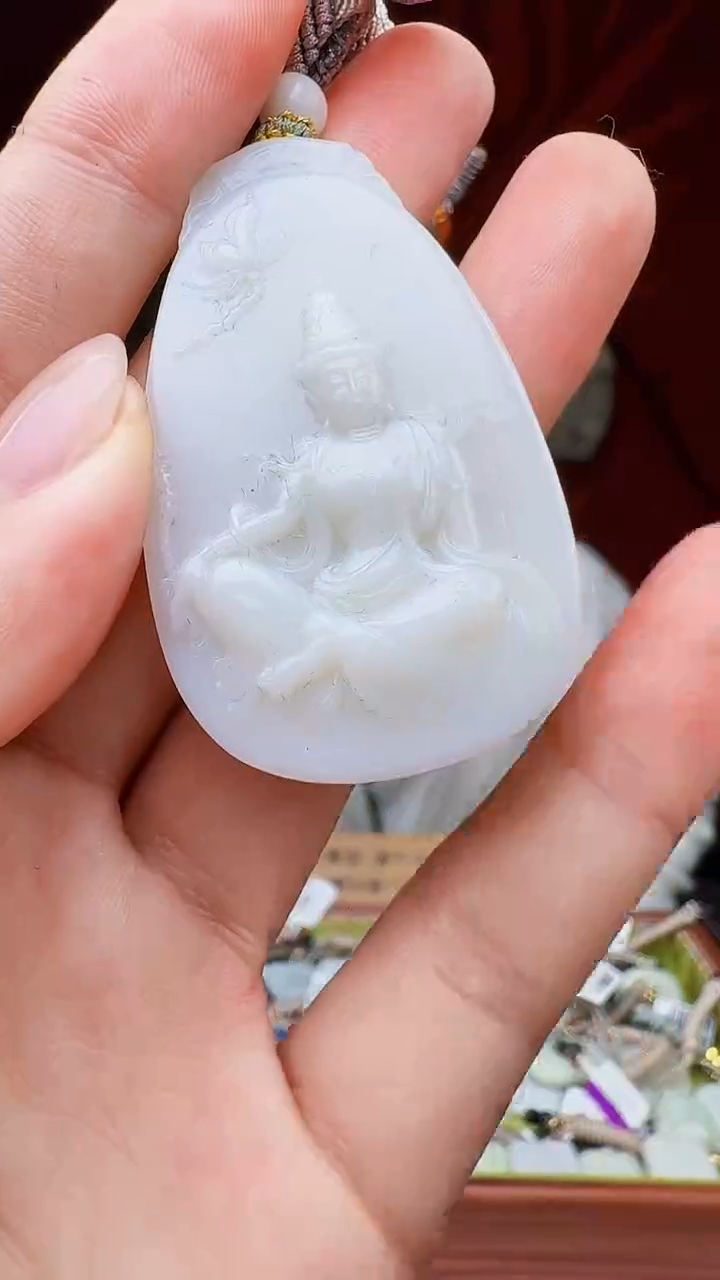 颈饰未镶嵌和田玉天然和田玉（拍一发一）