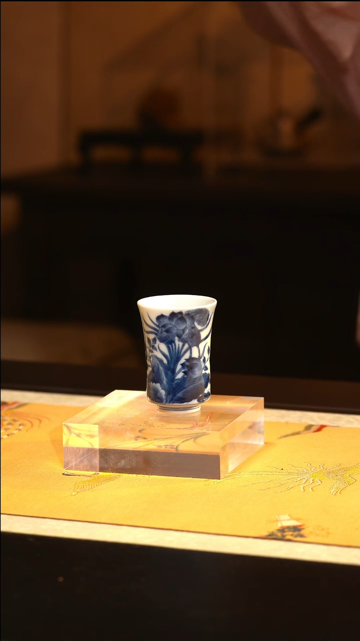 L雨后 湛蓝系列 荷花闻香杯