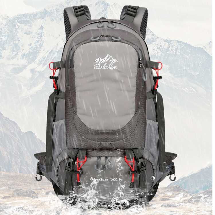 户外徒步登山背包后背悬浮背板可拆卸防泼水运动背包