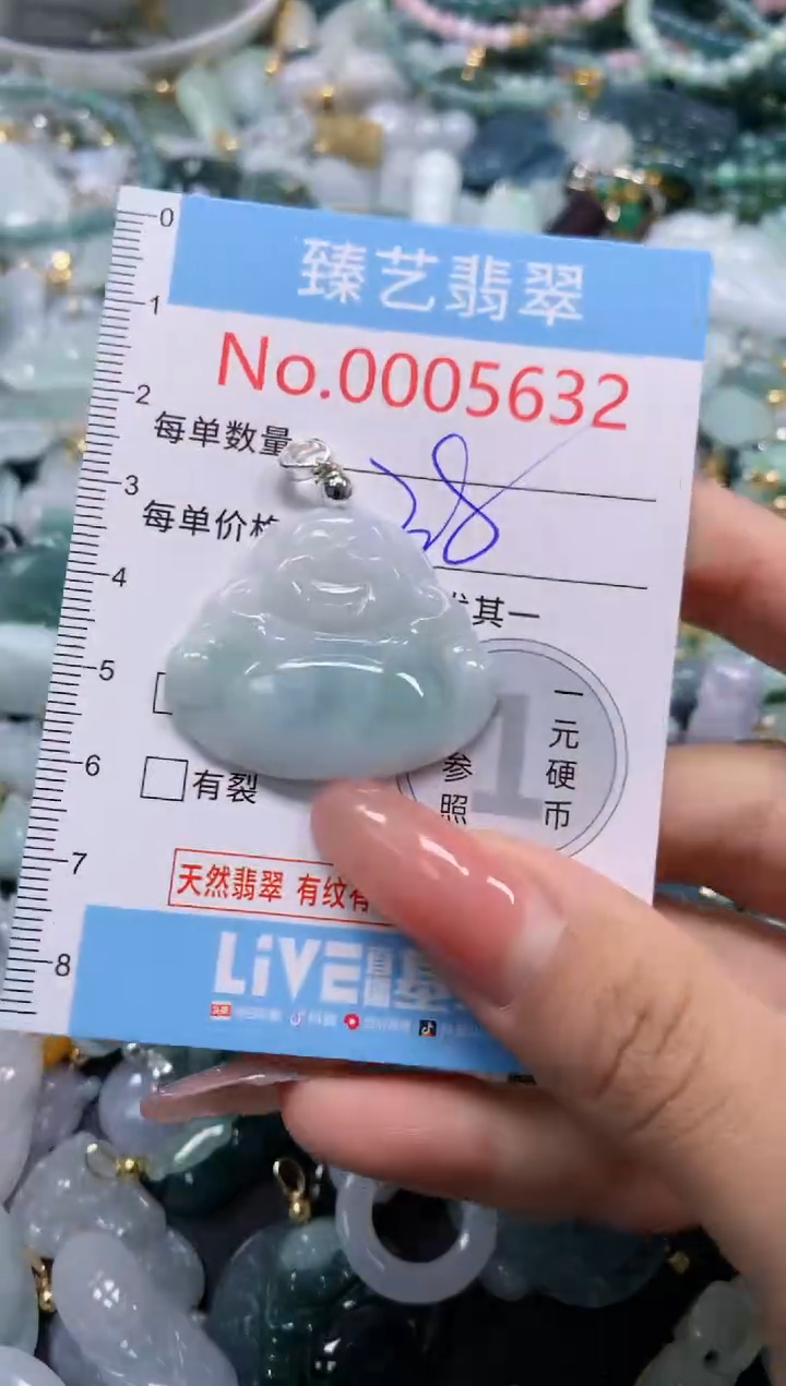 翡翠未镶嵌颈饰5632