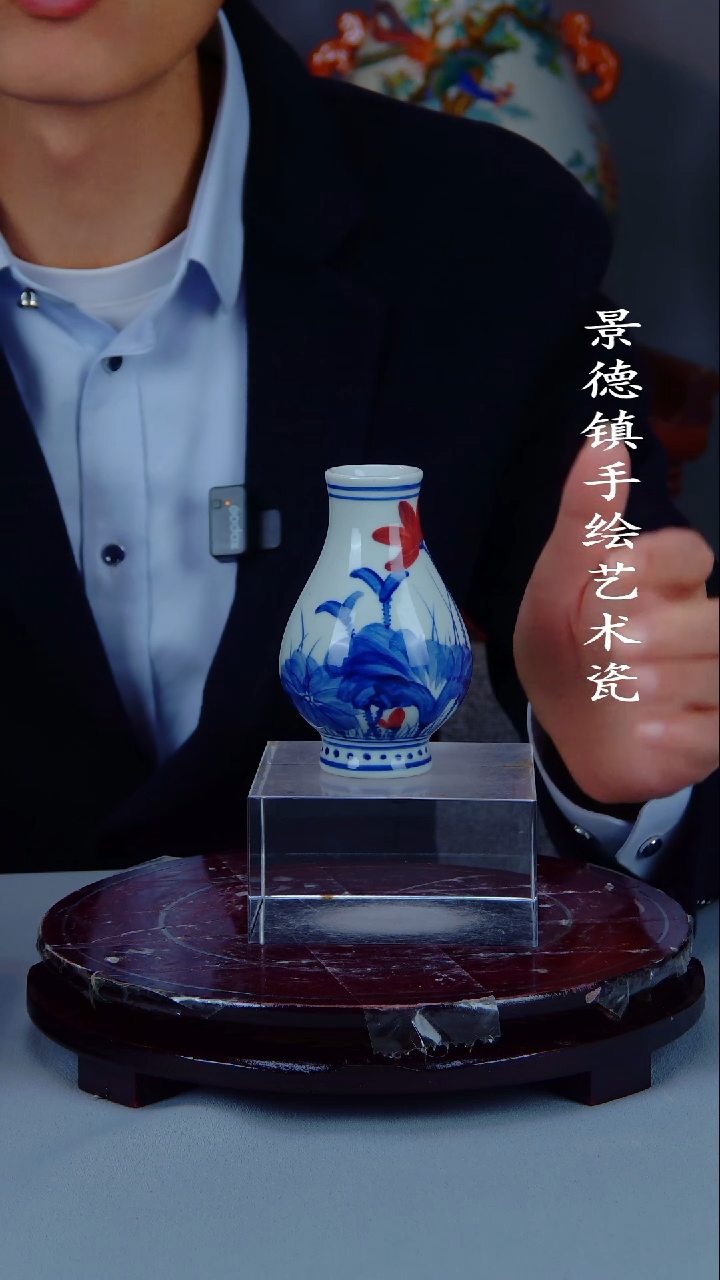 瓶陶景德镇手工手绘陶瓷摆件4