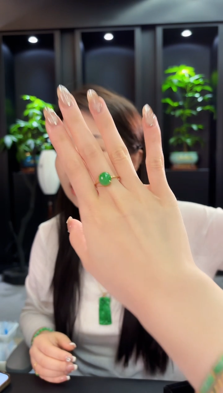 翡翠戒指未镶嵌缅料A货/多样性发货/一件