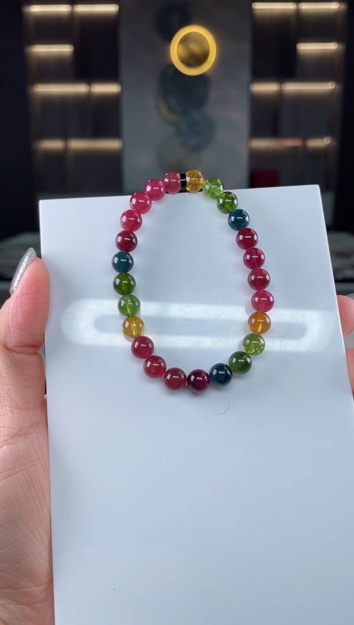 单圈手串未镶嵌碧玺（多样性发一条）T