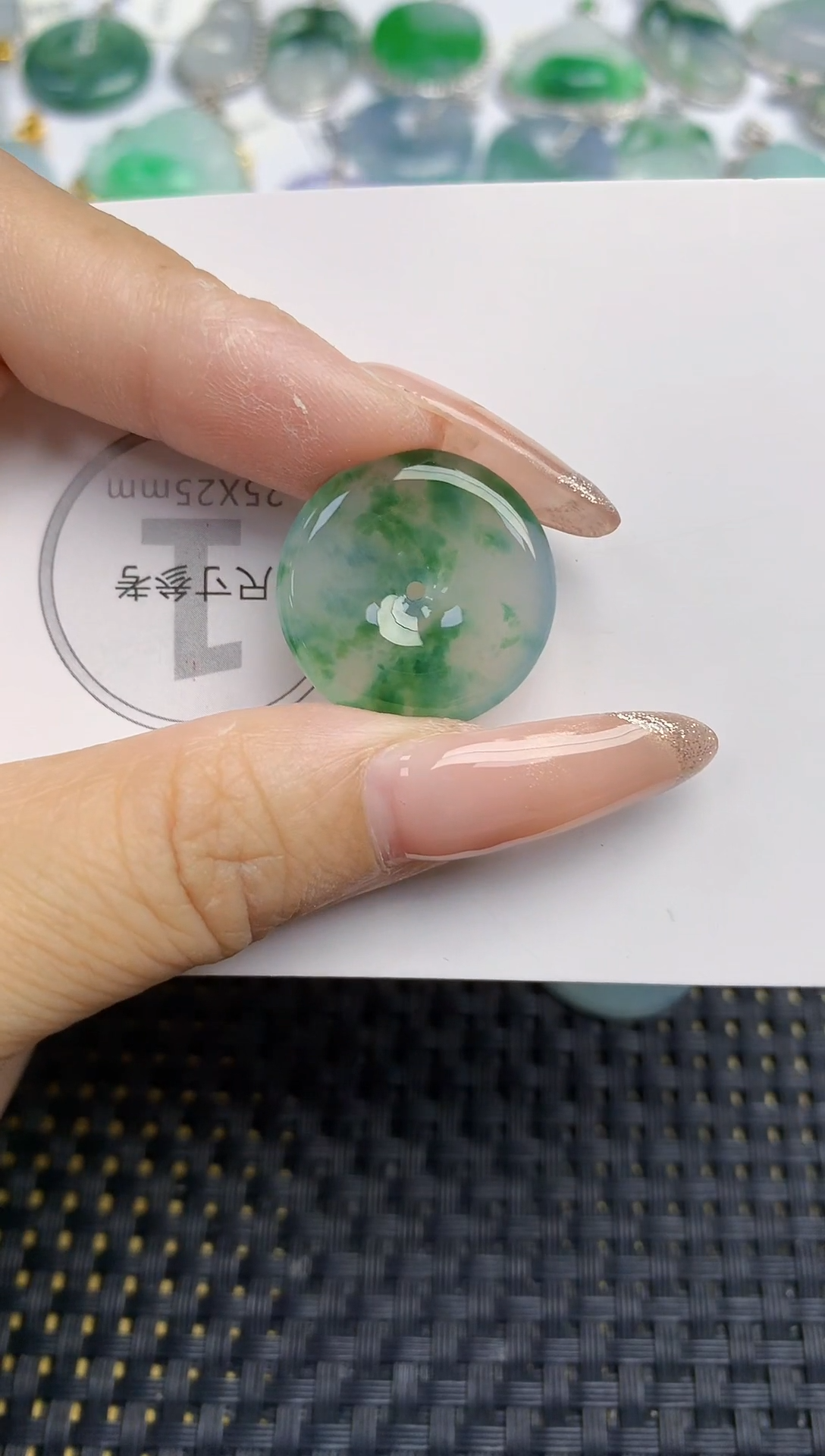 颈饰未镶嵌翡翠赵*赵天然缅甸A货翡翠百元以上9元证书费自理