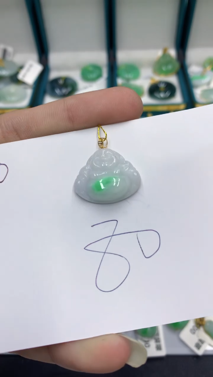 【闪购商品】翡翠颈饰18K金镶嵌翡翠