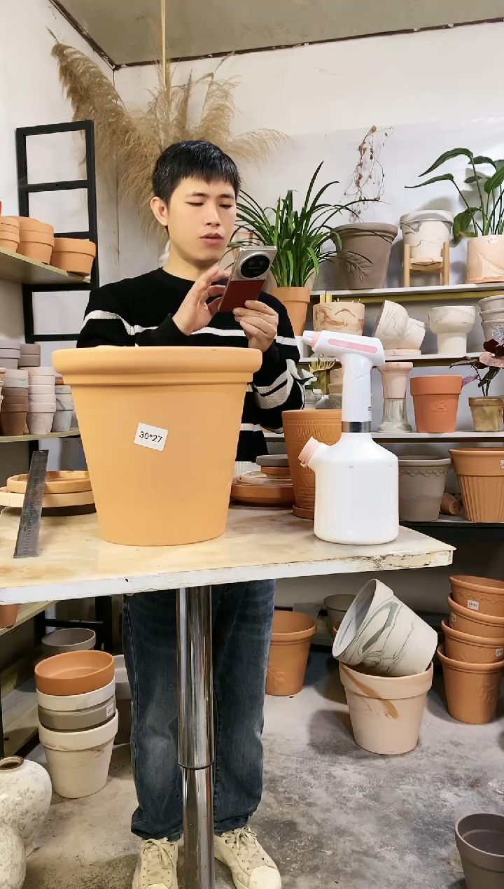 【闪购商品】红陶30*27红陶平面 2盆无托