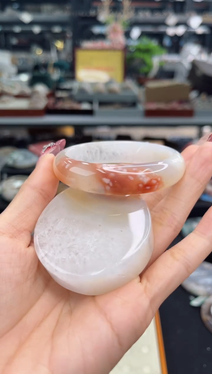 【闪购商品】石英质玉手镯未镶嵌54圈口（赠品镯心）6570035