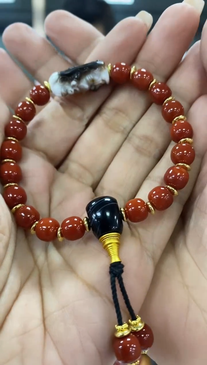 未镶嵌颈饰玛瑙/玉髓-0907 -120颜色多样性发其一