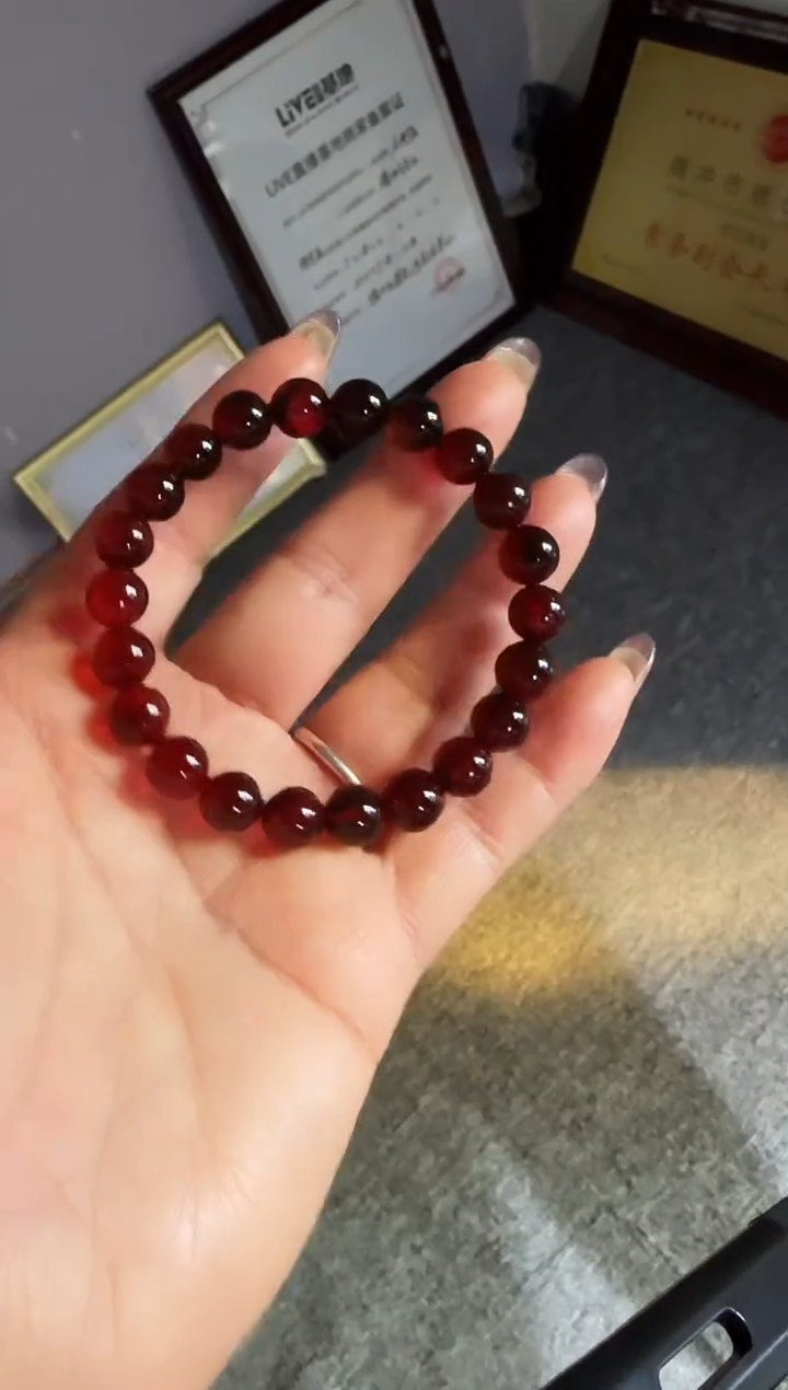 手串琥珀未镶嵌#22缅甸琥珀血珀手串8mm