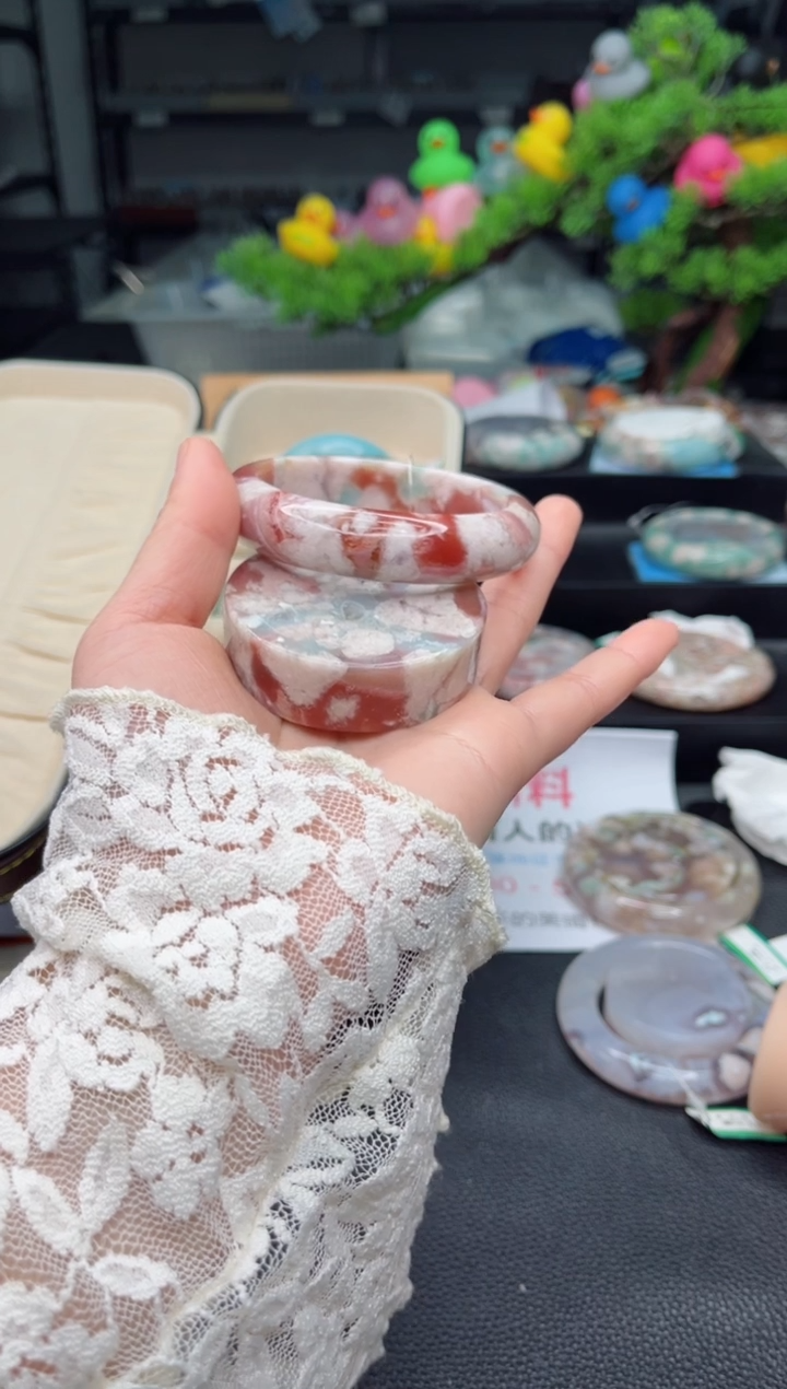 【闪购商品】石英质玉未镶嵌手镯60圈口（赠送镯心）3S5971